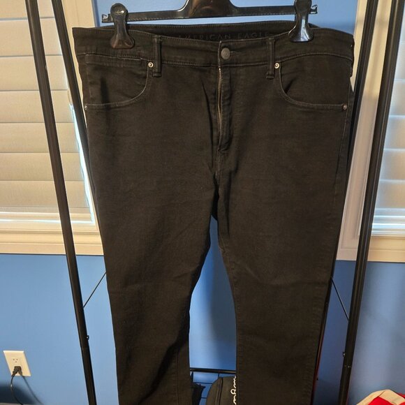 American Eagle Flex Black Jeans W38 L30 - Picture 1 of 1